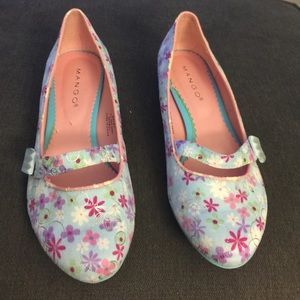 Mango flowered shoes