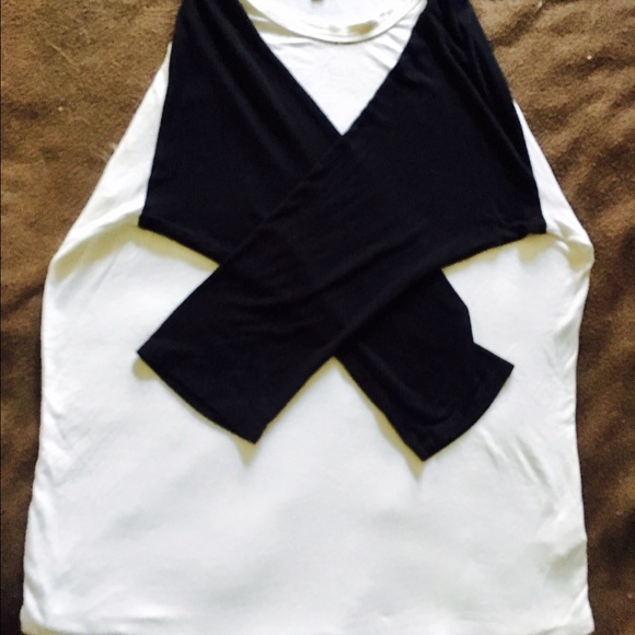 Lularoe Randy Black and white T-shirt.
