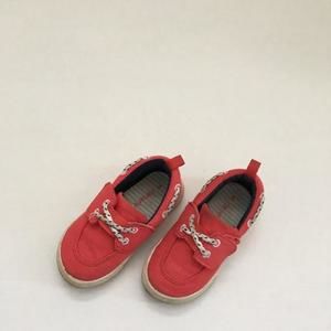 PRICE DROP: Canvas coral boat shoes