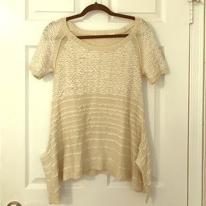 Anthropologie short sleeved sweater