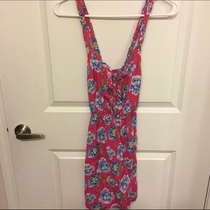 Floral pink sundress