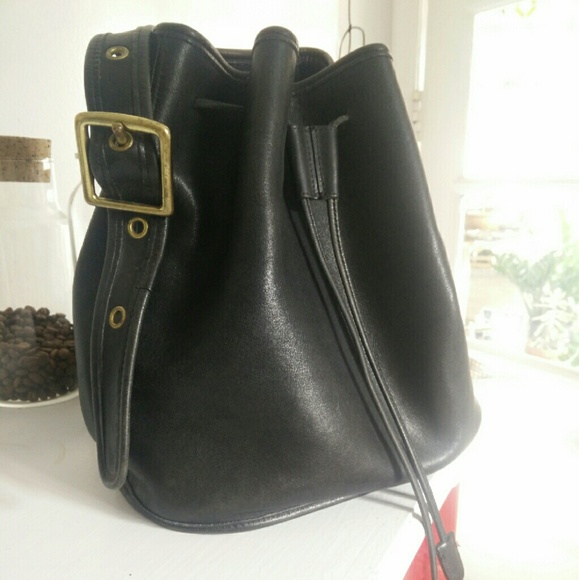 Vintage Coach Lula's legacy black bucket purse - Picture 2 of 4