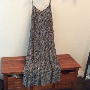 Mossimo Black & White Tiered Dress