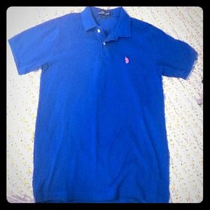 Men's size large blue and orange Ralph Lauren polo