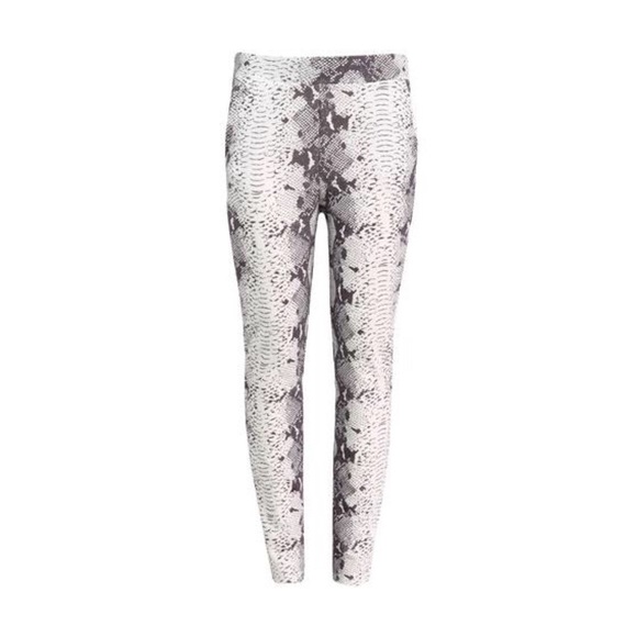 Reptile Print Crepe Trousers