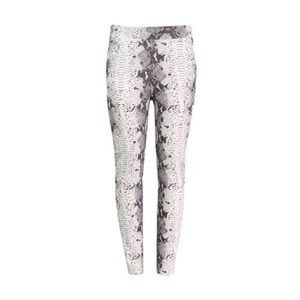 Reptile Print Crepe Trousers