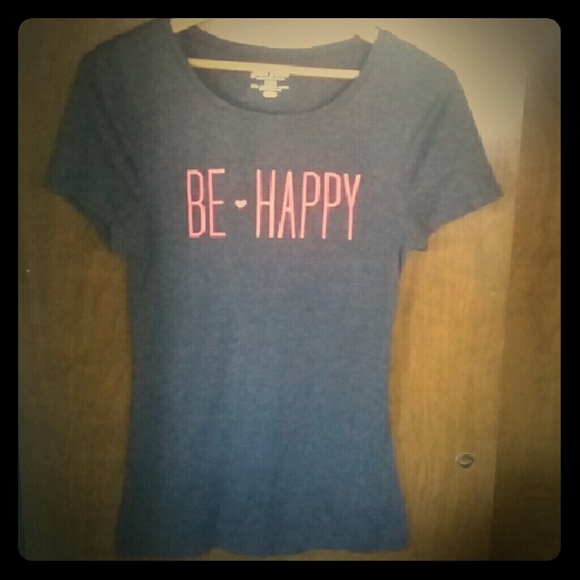 Dark Grey Be Happy Medium Old Navy T-shirt
