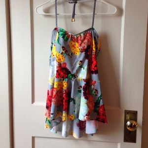 Lime ricki tankini peplum top XL