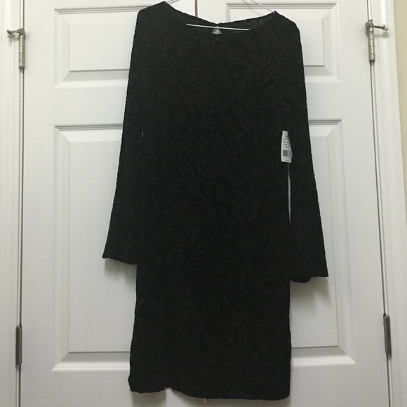 Indication long sleeve black dress - Picture 1 of 3
