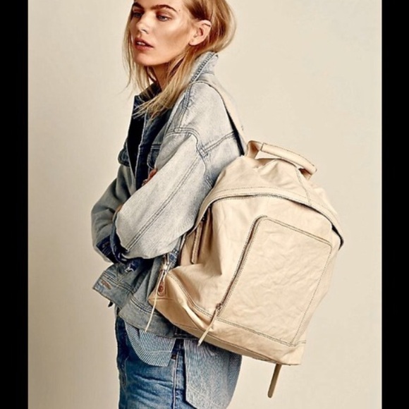 Free People Journey Leather Backpack