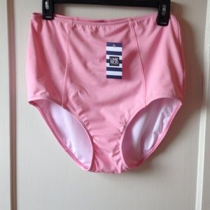 Lime Ricki high waisted swim bottoms size Large.