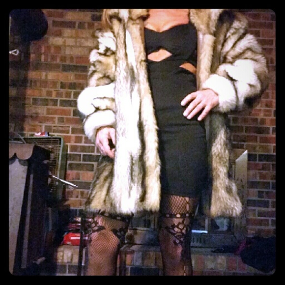 Faux fur coat