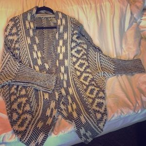 Chunky open front cardigan