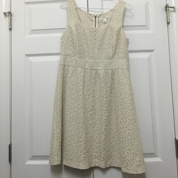 Ann Taylor off white tank dress