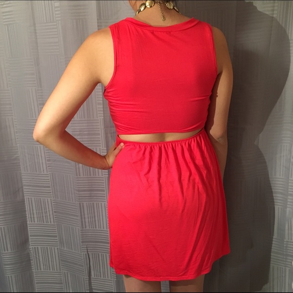 Delias Cut-out back Red Dress