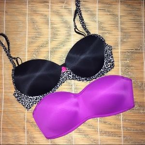 Bundle of 2 PINK Victoria Secret bras.