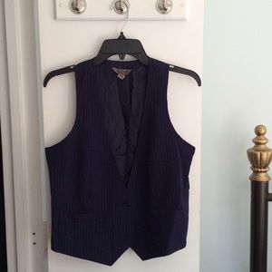 Pin striped vest