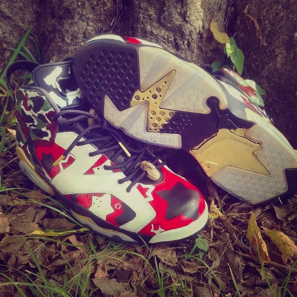 Customize Jordan 6s. Size 13