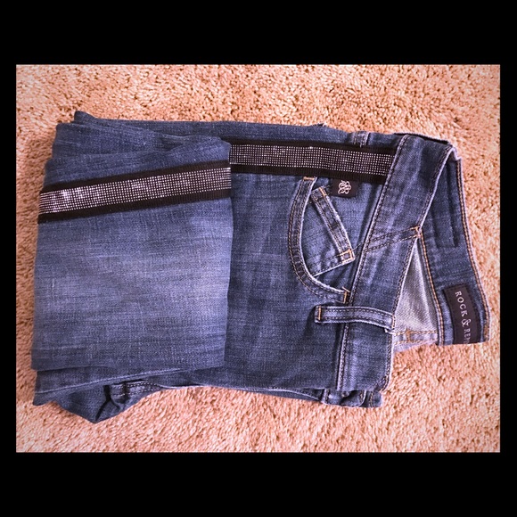 Rock and Republic Silver Stripe Tuxedo Jeans