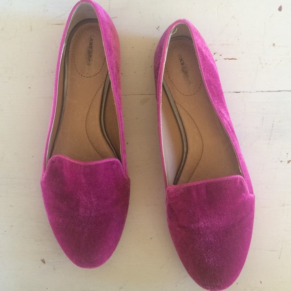 Lands' End Shoes - Land's End fuchsia smoking slippers / flats