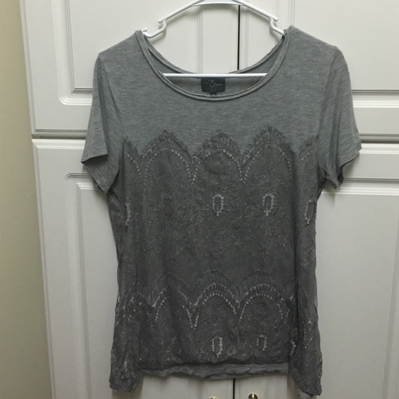 Market & Spruce Gray Top