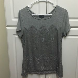 Market & Spruce Gray Top