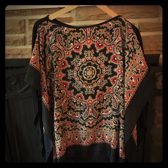 Paisley patterned blouse