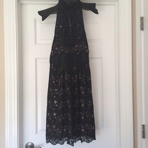Banana Republic Black Ivory Lace Dress