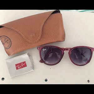 Burgundy Ray Ban Ericka sunglasses