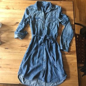American Eagle denim shirt dress, XS