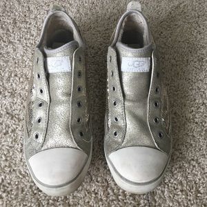 Real Ugg gold sequin sneakers