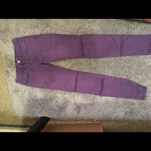 Purple jeans