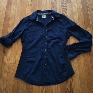 Navy Converse Button Down