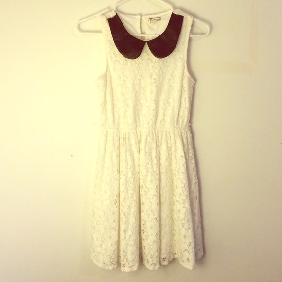 Black and whit baby doll dress