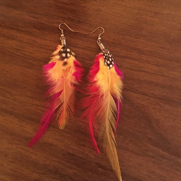 Feather earrings