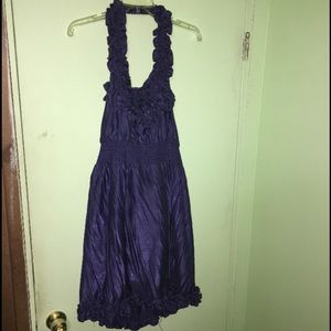 Plus size halter top dress