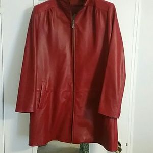 Vintage Red Leather