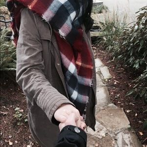 Trouvé Army Green Anorak Coat (worn twice)