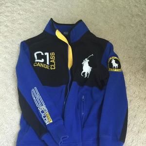 Polo Zip Up Sweatshirt