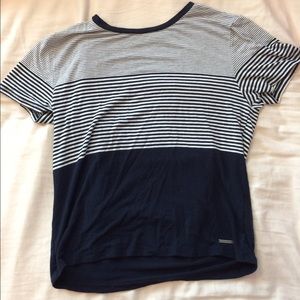 A&F Striped tee