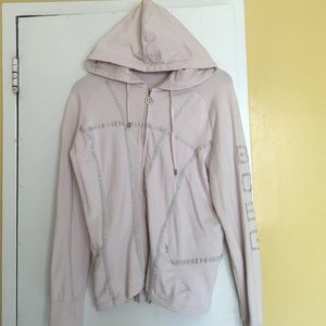 Authentic BCBG tan sweat jacket
