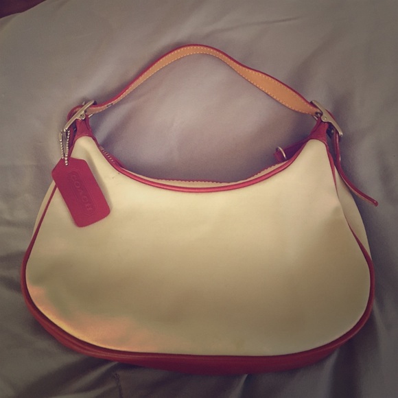 Coach Vintage Shoulder Leather Canvas Bag