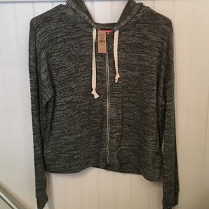 American eagle green cropped sweatshirt.