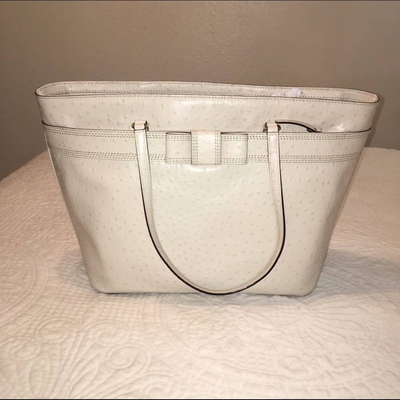 Kate Spade Valencia Road OstrichPrint Leather Tote