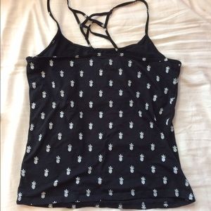 Pineapple crossback cami