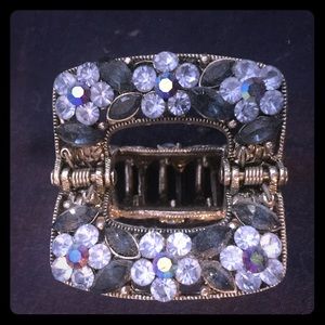 Rhinestone Metal Hair Clip