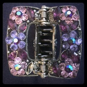 Rhinestone Metal Hair Clip