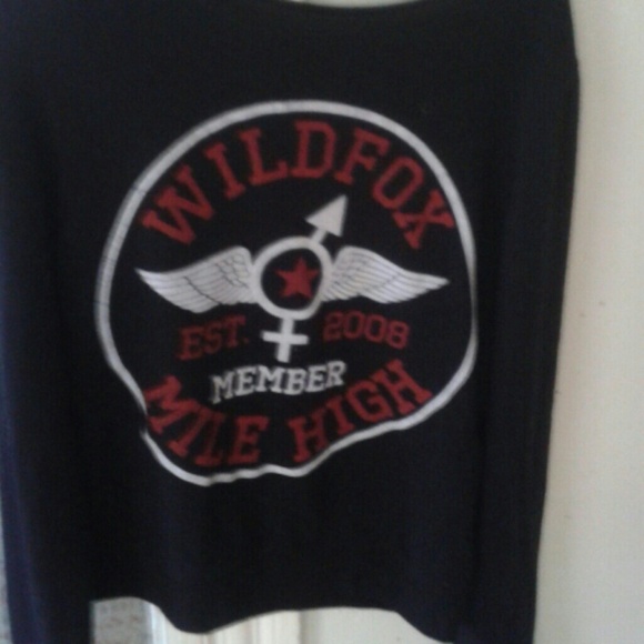 NWOT  SMALL WILDFOX "MILE HIGH" SWEATSHIRT