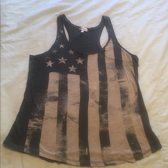 Patriotic racerback tank top