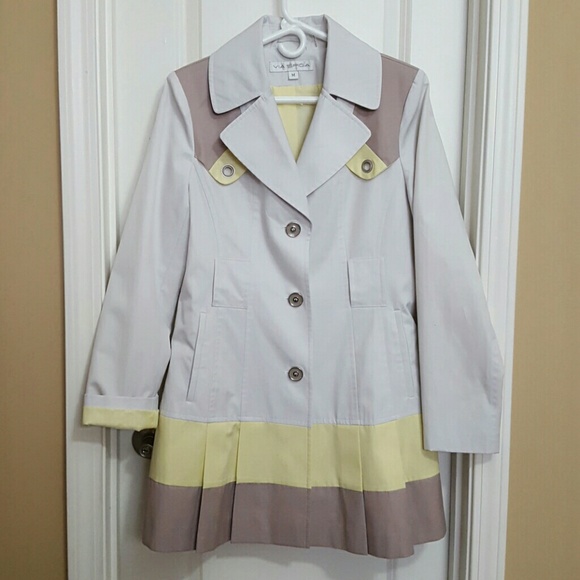 Via Spiga Color Block Trench Coat